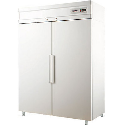 Холодильный шкаф универсальный с металлическими дверьми CV114-S, 1402*1960*854 мм, Т = -5...+5 С, Внутренний объем 1400л. Верхнее расположение агрегата. Электрическая оттайка