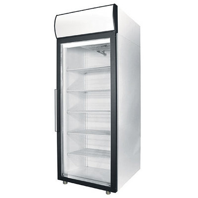 Холодильный шкаф со стеклянной дверью DM107-S, 697*1960*854 мм, Т = +1…+12 С, Внутренний объем 700 л. Внутренний объем 700 л , верхнее расположение агрегата