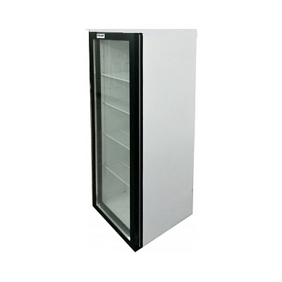 Холодильный шкаф со стеклянной дверью DM104-Bravo, 606х630х1730 мм, Т = +1…+10 С, Внутренний объем 390 л , нижнее расположение агрегата.