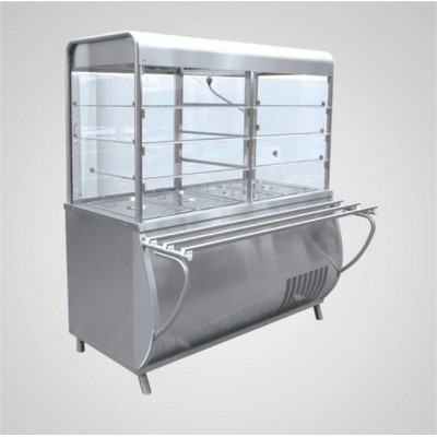 Прилавок-витрина холодильный ПВВ(Н)-70М-С-01 с гастроёмкостями (саладэт закрыт.,1120 мм.)