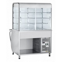 Прилавок-витрина холодильный ПВВ(Н)-70М-С с гастроёмкостями (саладэт закрыт.,1500 мм.)