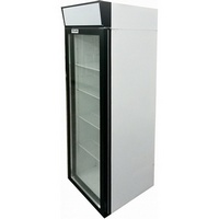 Холодильный шкаф со стеклянной дверью DM104c-Bravo, 606х630х1930 мм, Т = +1…+10 С, Внутренний объем 390 л , нижнее расположение агрегата.